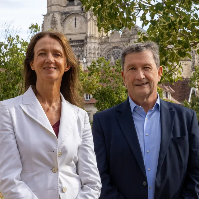 Vanina Paoli-Gagin et Philippe Pichery, à Troyes